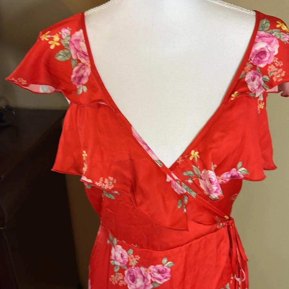 Altar'd State Red High-Low Ruffled Sundress size medium - Picture 7 of 10